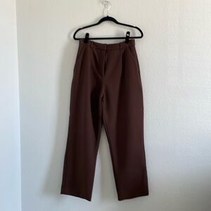 Abercrombie Curve Love Tailored Relaxed Straight Pant